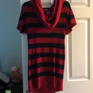 Cowl Neck Sweater Dress